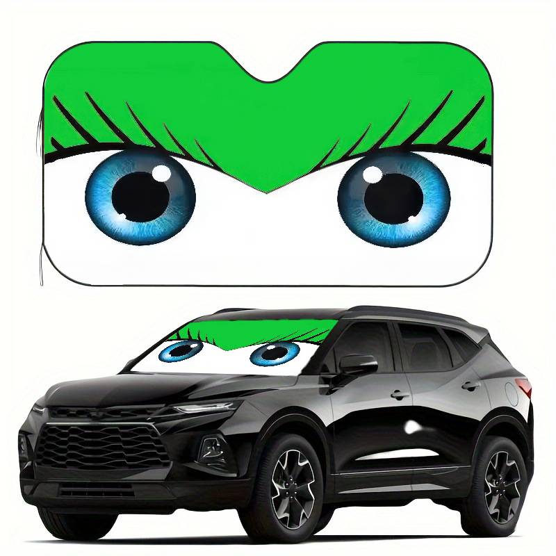 Cute Girl Car Eyes Windshield Sunshade Car Window Windscreen Cover Sun Shade Auto Sun Visor Car-covers Car Solar Protection