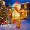 6.5FT  LED Inflatable Yard Decor Gingerbread Man Big Candy Cane Xmas Home Decor Ornaments Supplies Gifts Toy Christmas Holiday