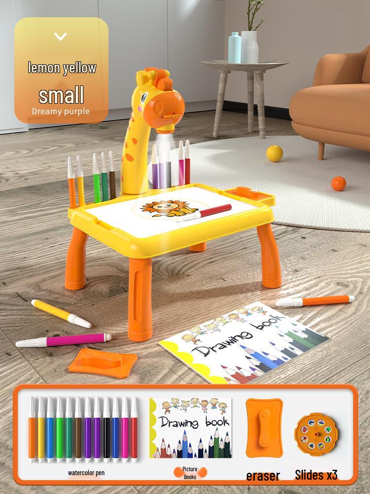Little Deer Projector Drawing Board: Educational Art & Writing Toy for Children