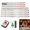 Mahjong-Steine Set 160 Stück/Set Weihnachten Amerikanische Steine, 4-lagiges graviertes Acryl-Reise-Set, Geschenke für Mah-Jong-Liebhaber Anfänger