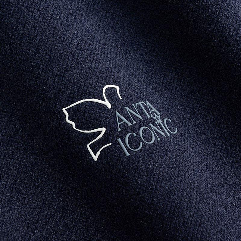 Anta Zipper Collar Style Sweatshirt Unisex Tops 162618725-3