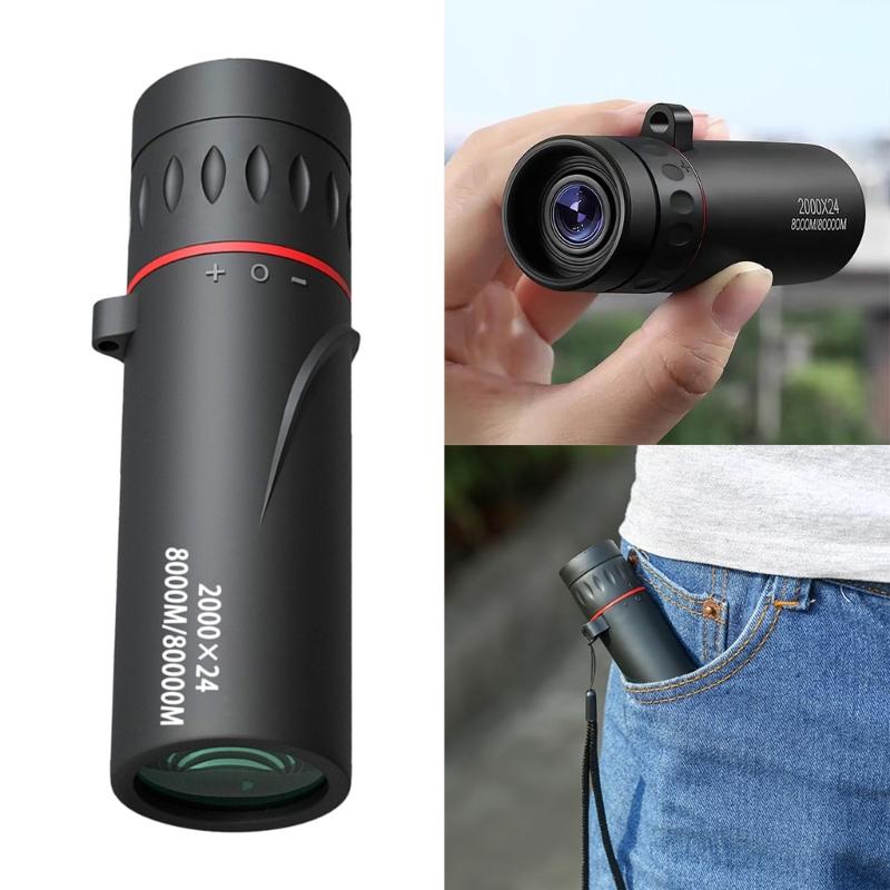 High Powered Monocular for Smartphone Adapter, Hunting Watching Camping Hiking