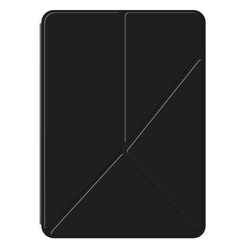 For iPad Pro 11 (2025)/11 (2024) Case Magnetic Attachment PU Leather Origami Stand Tablet Cover