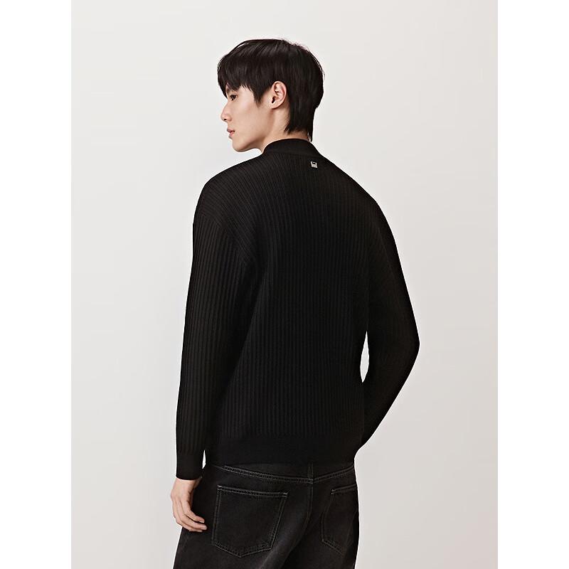 GXG Men's Mock Neck Textured Knit Sweater