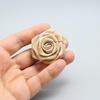 Hand-Sewn Ribbon Rose Flower Decorative Patch for Clothing and Hair Accessories