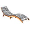 Day and Night - Day and Night Garden Lounger with Solid Acacia Wood Cushion