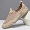 Fashion Summer Flats Men's Casual Shoes Breathable Mesh Men's Shoes Fashion Men Loafers Outdoor Non-slip Sneakers Light Walking Shoes