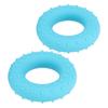2pcs Hand Grip Strengthener Silicone O Type Finger Exerciser Ring for Muscle Training Recovery Blue 40lb