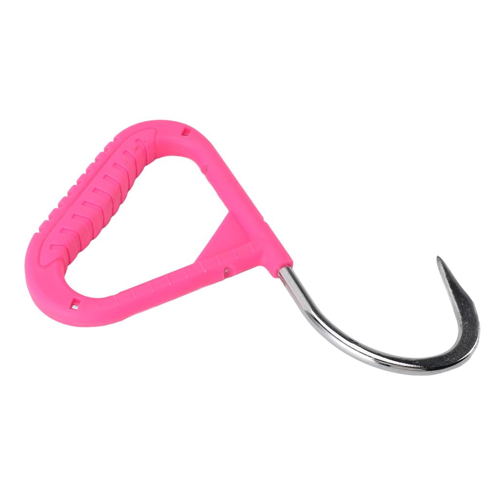 Pulp Hook Chrome Plated Steel Single Handed Comfortable Grip Log Lifting Hook for Woodworking