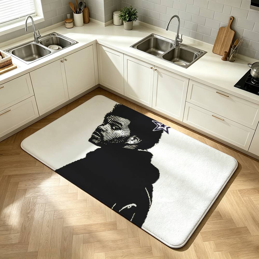 The Weeknd XO Singer Shower Room Absorbent Small Floor Mat Soft Comfortable Decorative Foot Mat
