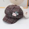 Cute Rabbit Ear Octagonal Hat Children Summer New Travel Sweet Versatile Big Head Circumference Show Face Small Beret