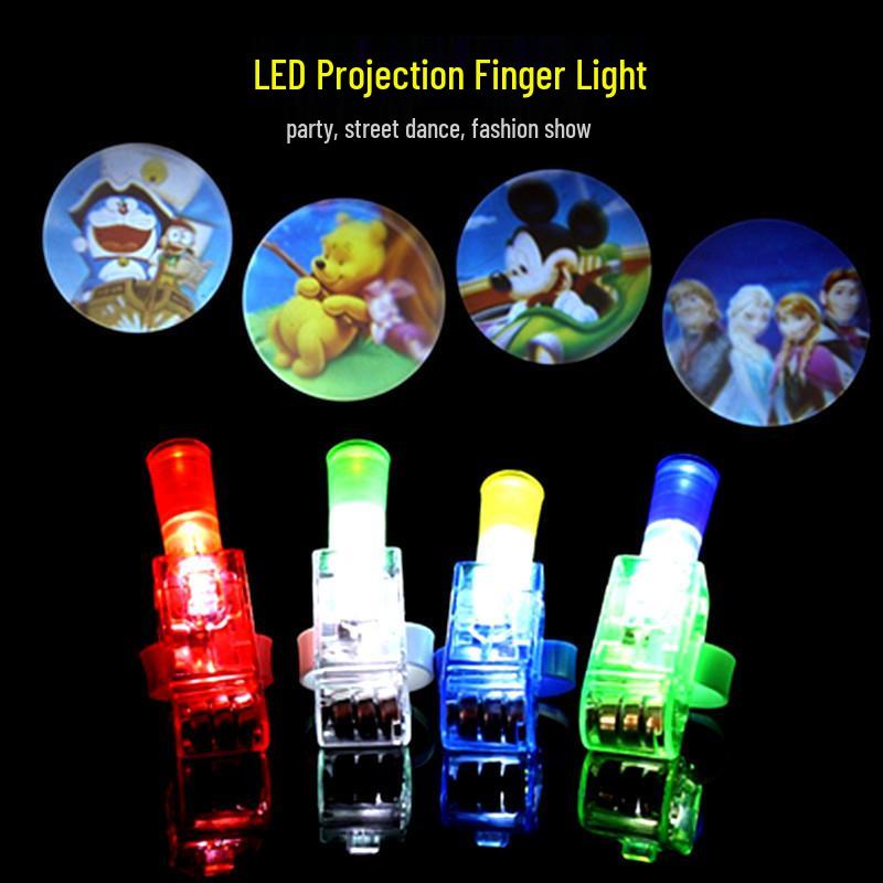 Children's LED Finger Ring Projection Light Toy