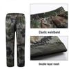 Camouflage Regenmantel- & Hosen-Set für Outdoor-Wandern und Hochwasserschutz