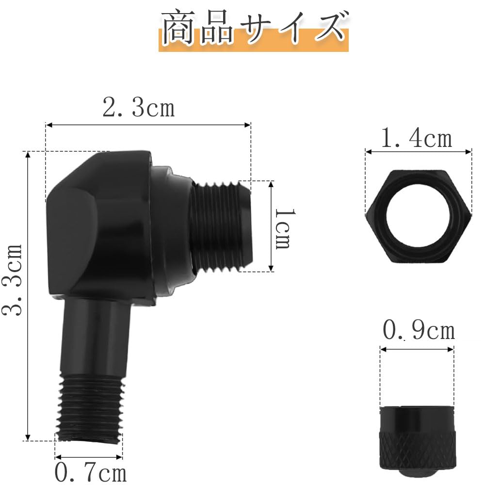 Air Valve Stem Tire Valve 90 Degree Aluminum Set of