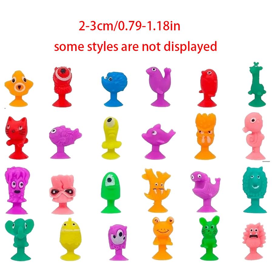 15/30/60pcs Mini Suction Cup Doll Multistyle Monsters Themed Birthday Gift Home Decoration Car Office Desk Ornaments XJM