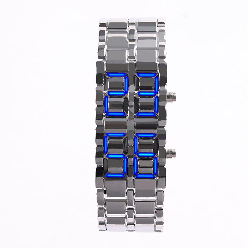 

Универсальные светодиодные часы-браслет «Лава» для пар - Электронный дизайн цепочки