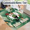 Custom Text Printed Rug Celtic FC Non Slip Floor Carpet For Home Room Decor