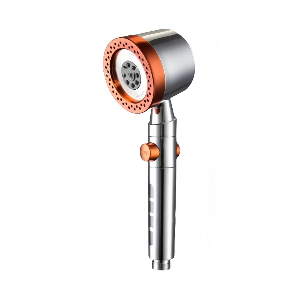 5 Spray ABS Portable Shower Head High Pressure Spa Filtered Shower Heads with Stop Button Universal Bathroom Nozzle