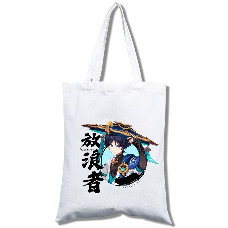 Anime Genshin Impact Canvas Bag Tote Bag