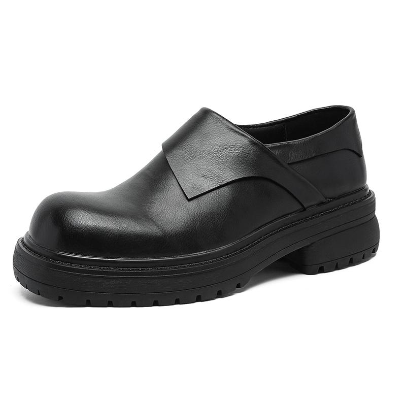 Fashion Thick Bottom Men Casual Shoe Stylish Trendy Leather Loafers Moccasins Comfortable Man Driving Wedding Flats Casual Slip on Shoes