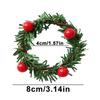 6 stücke mit Red Berry Weihnachten Kiefer Nadel Serviette Ring PVC Serviette Schnalle Serviette Halter Hochzeit
