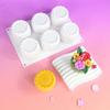 6 Cavity Flower Basket Silicone Mold For Mousse Cake Chocolate Candle Making Heat Resistant Baking Mould