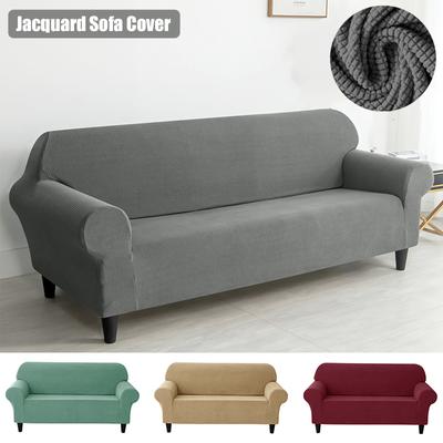 1 /2 /3 Seater European Style Sofa Cover Jacquard-Patterned Fabric Stretch Sofa Cover Sets Used For Living Room Elastic Settee Furniture Protectors