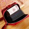 Women's Large Capacity Multi-Card Wallet with Anti-Demagnetization for Cards, License & Coins