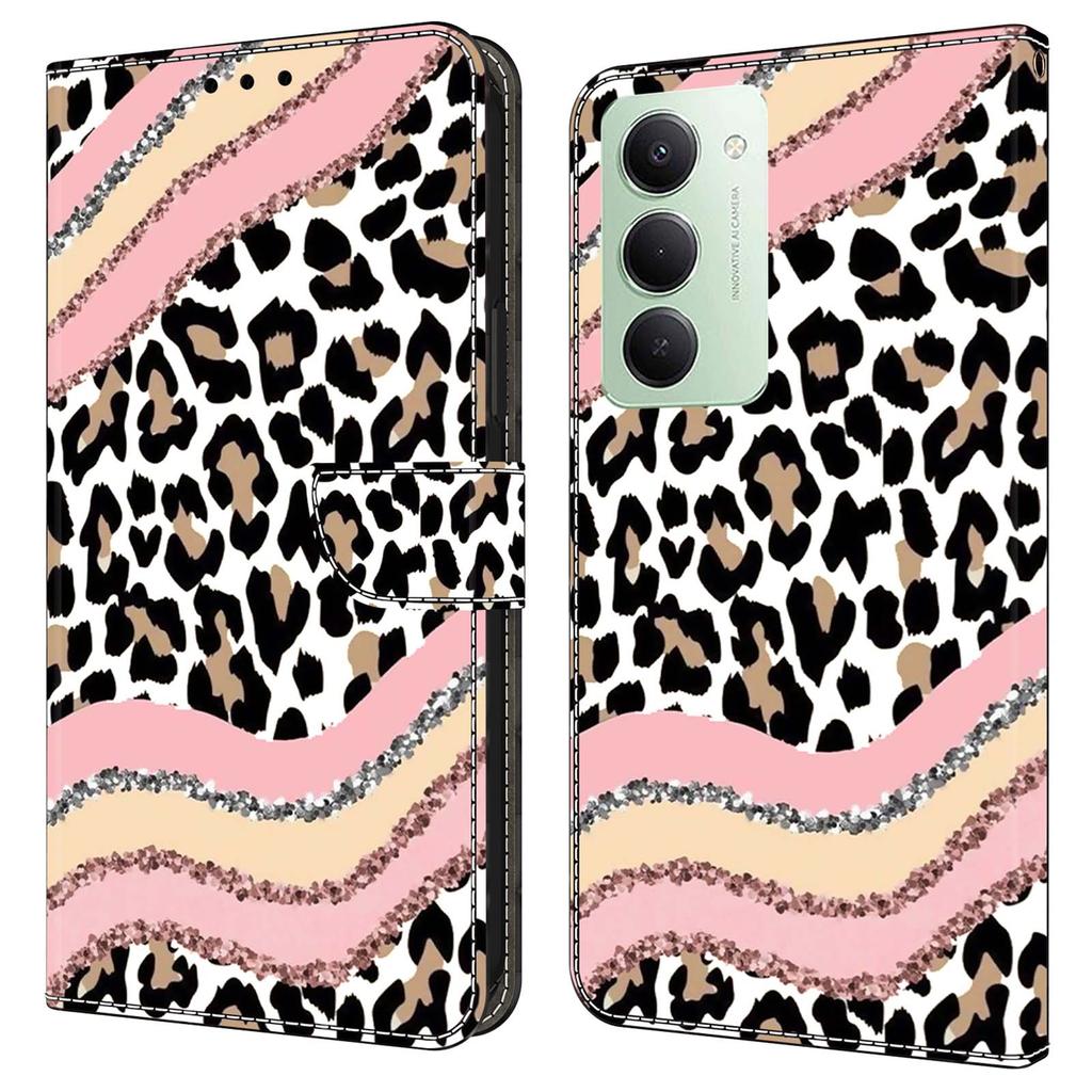 Per Xiaomi Redmi Note 15 Pro 5G (Globale) Custodia con Pizzo e Fiori Portafoglio a Libro in PU Pelle Copri Telefono