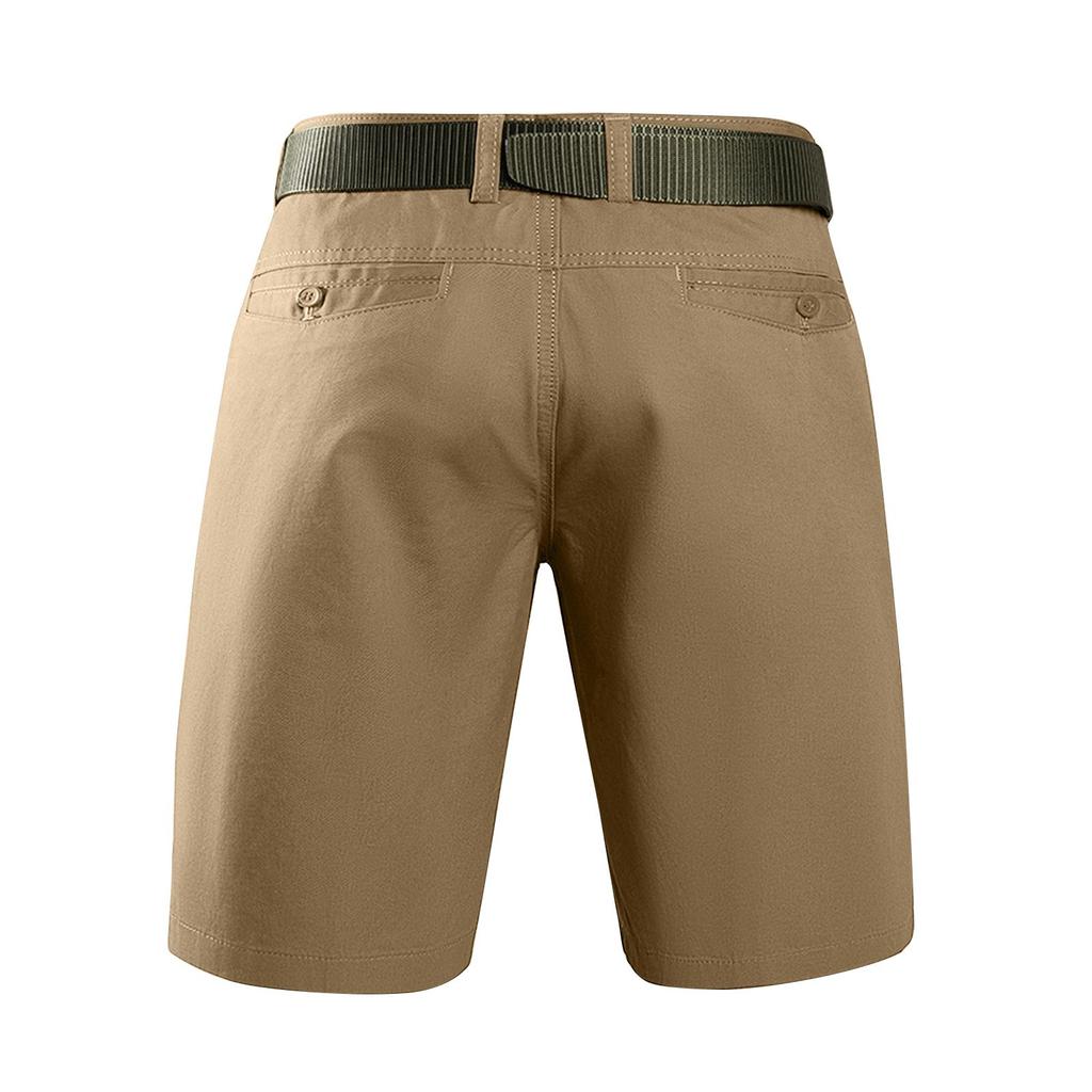 Męskie letnie spodenki robocze Luźne swobodne spodnie pięciopunktowe Męskie letnie jednokolorowe swobodne spodenki cargo