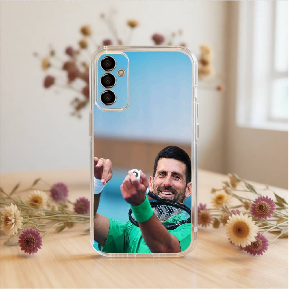Novak Djokovic Phone Case For SamsungA10,12,20,21S,30,31,40,50,51,52,70,71 Transparent Cover Samsung a40