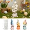 Food Grade Silicone Easters Sitting Rabbits Mould For Candle Making Home Decoration Craft Art