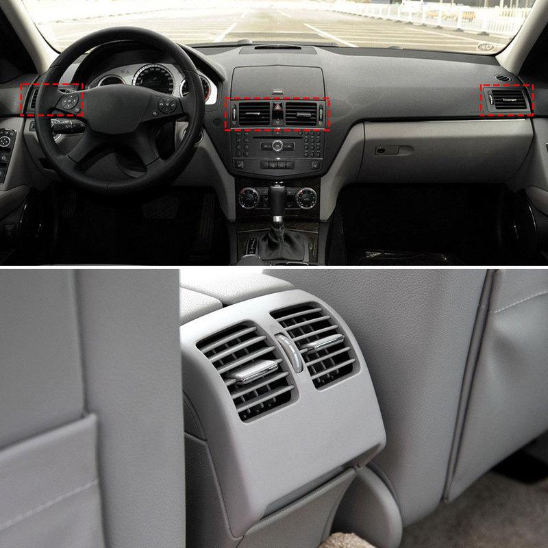 Car Front Rear AC Air Vent Grille Panel Cover Replacement Accessory For Mercedes Benz C Class W204 2008-2010 C180 C200 C220 C300