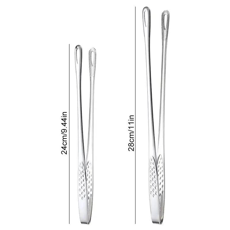 1pc 304 Stainless Steel Food Tongs Long Handle Non-Slip Barbecue Tong Steak Tongs Kitchen Cooking Tools Kitchen Accessories