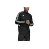 Adidas Vintage Sports Stand Collar Three Stripes Long Sleeve Jacket Men Jacket Black DY0102