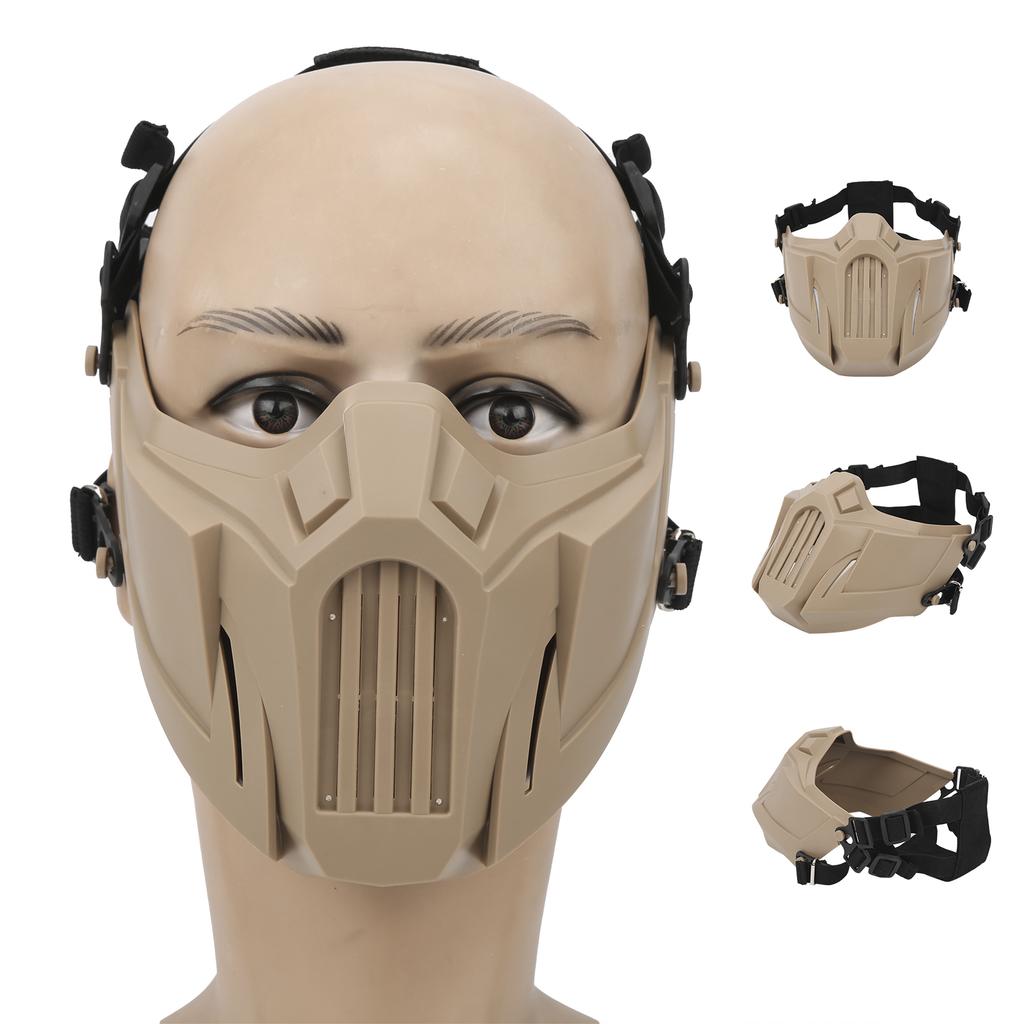 Half Skull Face Shield Tactics Protection Cover Guard Breathable for CS Outdoor Survival Game Cosplay