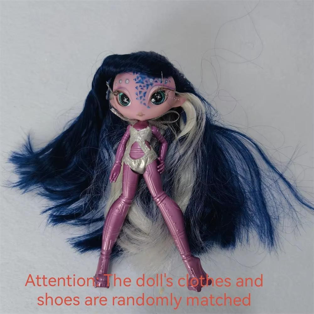 Originale Innovation Una Gedicht Monsterpuppe Spielzeug Mädchen Geburtstagsgeschenk Novi Stern Puppe lange Haare 20 cm Puppe mit Kleidung DIY Spielzeug