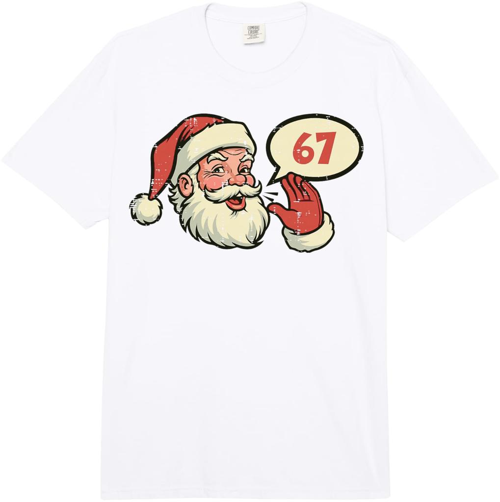 Tomte 67 Meme 6 7 Jul Sex Sju Män Kvinnor Barn Pojkar Komfort Bomull Vuxen Tungvikt Unisex Mode Casual Lös T-shirt