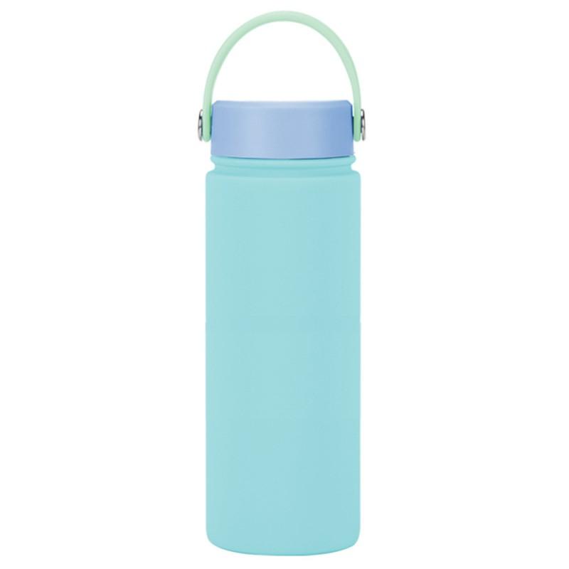 550ml Stainless Steel Vacuum Insulated Travel Mug With Wide Mouth Carry Strap - Outdoor Sports Water Bottle Gym Hiking