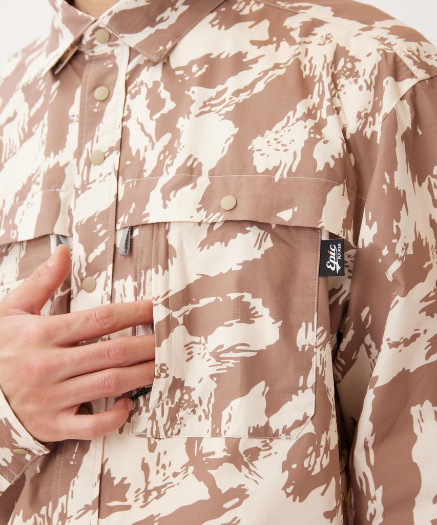 Wilkin Long Sleeve Shirt Tops Shirt Long Sleeve LIGHT OLIVE M [Snow Peak] EP-SH-26SU001 Men's Women's