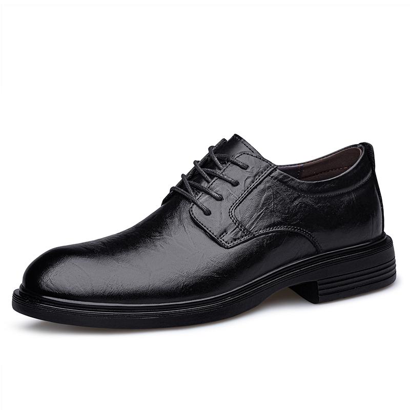 

Мода Все Сезоны Стильные Оксфорды Новая Мужская Деловая Повседневная Обувь Мягкая Подошва Формальная Обувь из Натуральной Кожи Мужские Дерби 36 чёрный
