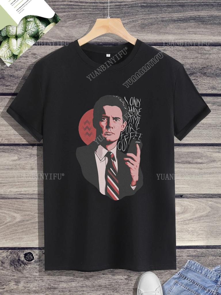 Hipster Twin Peaks Printed Unisex Shirt Loose T-shirt Top Short Sleeve O-neck Street Hot Sale