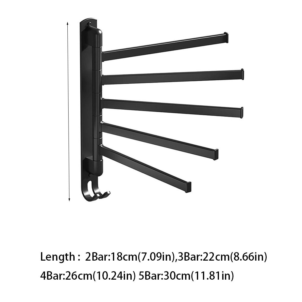 Multi-pole Suction Cup Towel Rack 180°Rotating Clothes Hanger Fashion Bathroom Towel Pole Rag