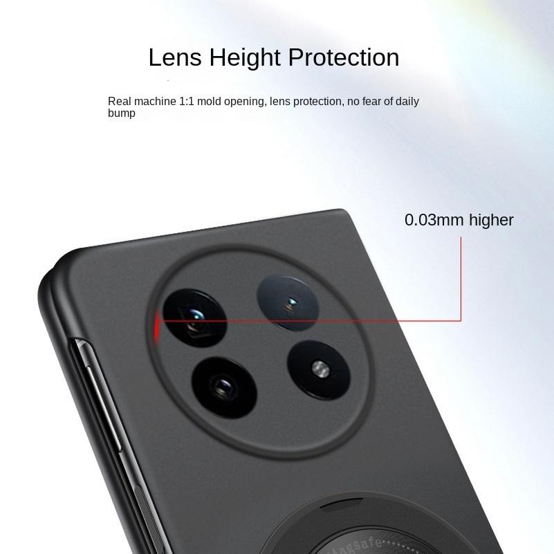 Rotatable Metal Bracket Holder Magnetic Attachment Ring Case For VIVO X Fold 5 fold5 X Fold3 Pro fold 3 Slim Protect Cover