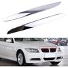 2-pieces Chrome Plated Left and Right Hood Trims Above Kidney Grille Replacement for E90 E91 3-Series 325i 330i 328i 2006 2007 2008