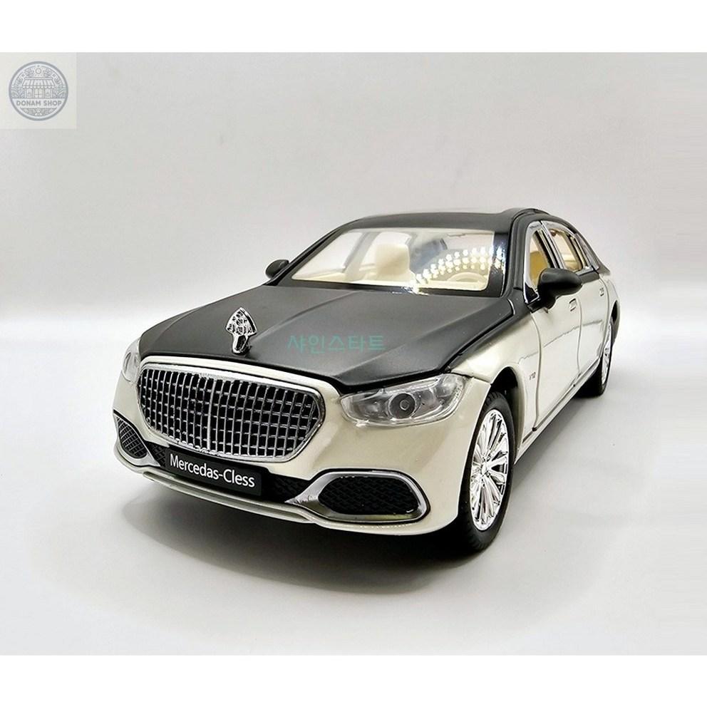 Mercedes-Maybach S680 Diecast Model 1:24 Scale, Black Ivory Two-Tone