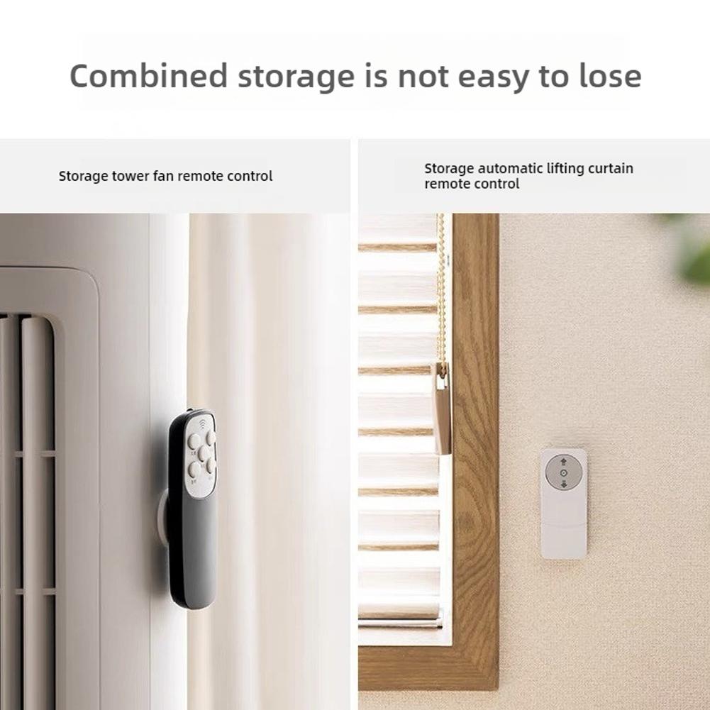 3/12pcs Magnetic Traceless Hooks Remote Control Organizer Storage Holder, Wall Mounting No Hole, Suitable for Back of TV