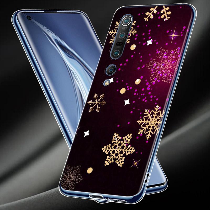 New Year Gifts Christmas Soft TPU Silicone Cover For Xiaomi Mi Note 11 10T 10 9 9T SE 8 Lite Pro Ultra 5G Phone Case