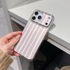 Niche Color Block Striped Half-Wrapped IMD Case for iPhone 17 Pro Max & Apple 16/14/15