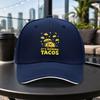 Cartoon Burrito Sandwich Baseball Cap Unisex Adjustable Duckbill Hat for Travel Parties Daily Wear Multiple Colors